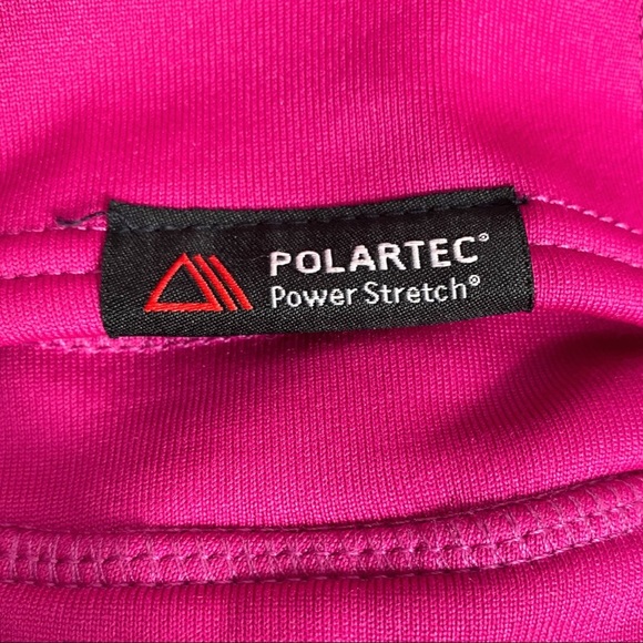 Pink Lands End POLARTEC® Power Stretch® Hat With Ponytail Opening - Picture 6 of 10